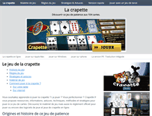 Tablet Screenshot of crapette.fr